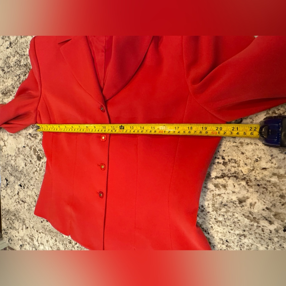 Kasper Suit - Red Pencil Skirt‎ Knee-length Work - Picture 3 of 10